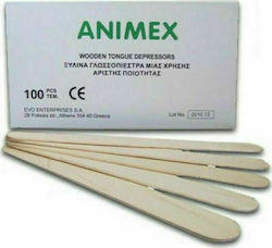 Simple wooden tongue depressors Animex 100 pcs