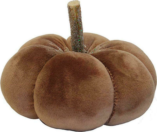 Atmosphera Weihnachtliche Stoff Figur Kürbis Braun Länge 9.5cm