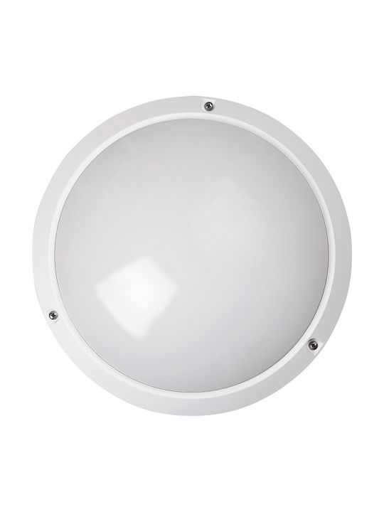 Rabalux Lentil Κλασική Πλαστική Πλαφονιέρα Οροφής με Ντουί E27 σε Λευκό χρώμα 27cm
