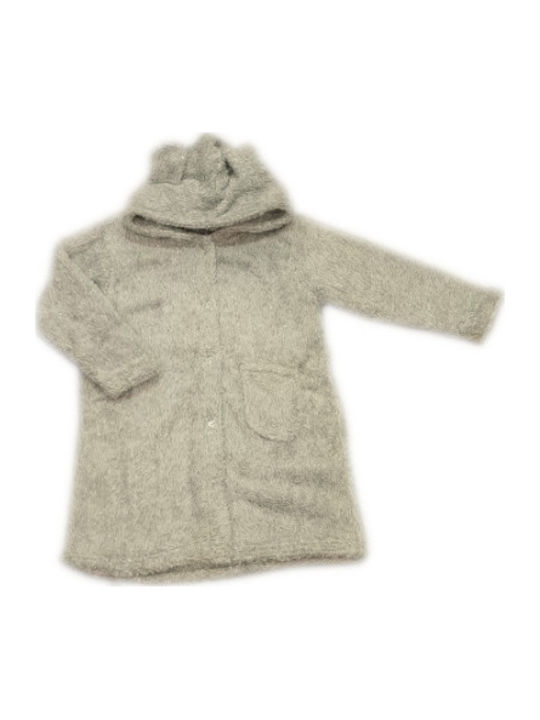 Jolie by Jeannette grey fleece fleece baby robe. (Code: 222J)