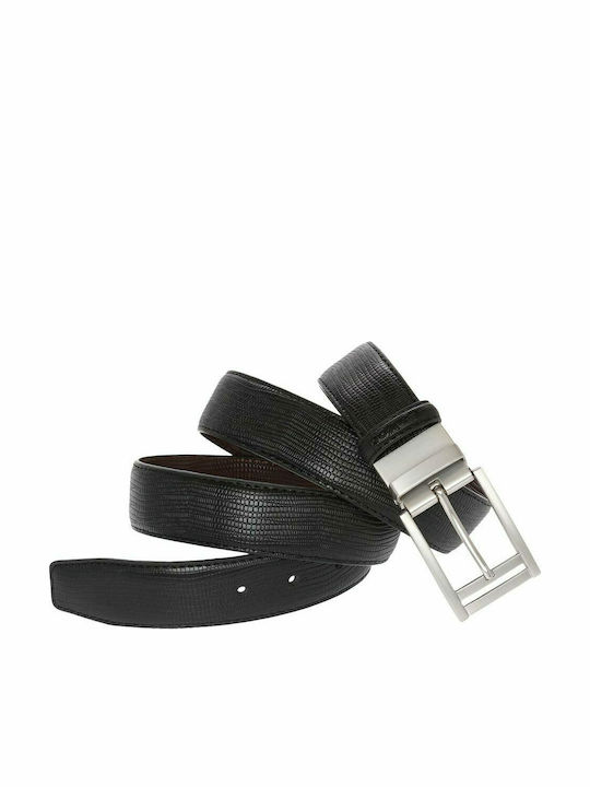Men's Belt Leather Double Sided Black / Brown