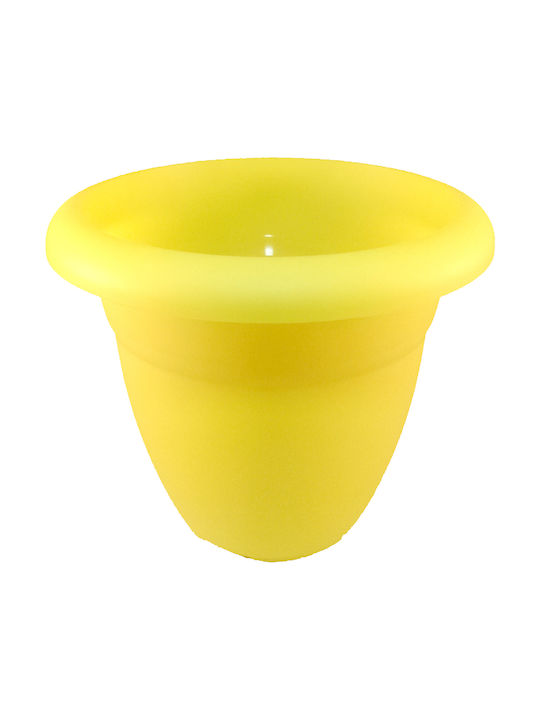 Micplast No 82 Flower Pot 30x25cm in Yellow Color 018.013004