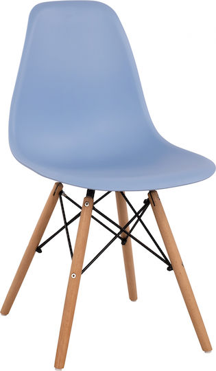 Twist PP Kitchen Polypropylene Chair Blue 46x50x82cm 4pcs