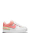 Air Force 1 Shadow Sneakers White / Crimson Bliss / Lime Ice / Magic Ember