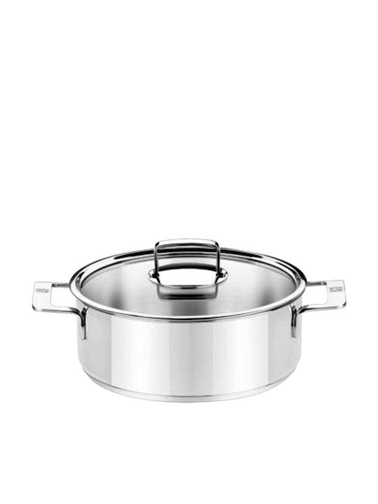 Bra Signature Shallow Stainless Steel Pot 3.75lt / 24cm