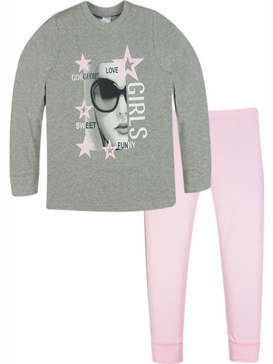 Pretty Baby Pijama pentru copii De iarnă Gri