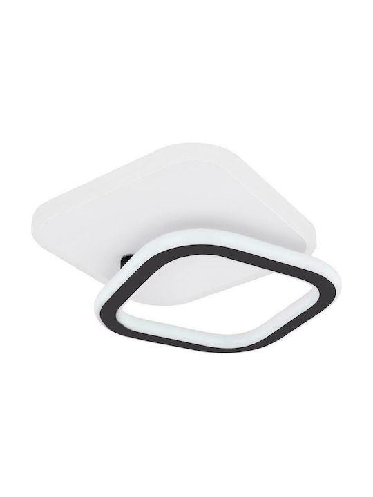 Globo Lighting Levana Modern Plastic Ceiling Mount Light with Integrated LED in Weiß color 30cm