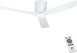 Eglo Lerici 132cm Ceiling Fan with Light Fixture White Eglo Lerici 132cm Ceiling Fan with Light Fixture White