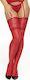 Beauty Night Romance Sexy Socks Cherry Red