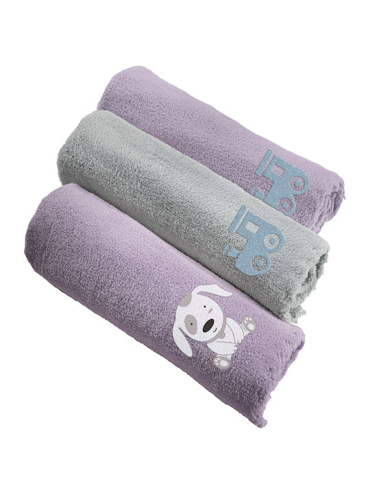 Guy Laroche Blanket Cot Train Fleece Gray 100x1...