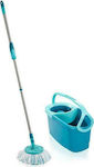 Leifheit Bucket Set with Mop Clean Twist Mop Ergo Turquoise 1pcs 52102