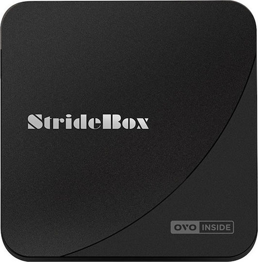 TV Box StrideBox A2 Ovo Inside Streaming 4K UHD με WiFi USB 2.0 2GB RAM και 16GB Αποθηκευτικό Χώρο με Λειτουργικό Android