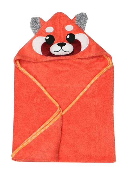 Zoocchini Baby Bathrobe-Hooded Towel Bosley The Bear Red 55x127cm
