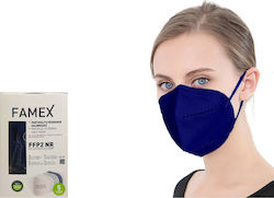 Famex Particle Filtering Half Mask FFP2 NR Mască de protecție FFP2 Midnight Blue 100buc