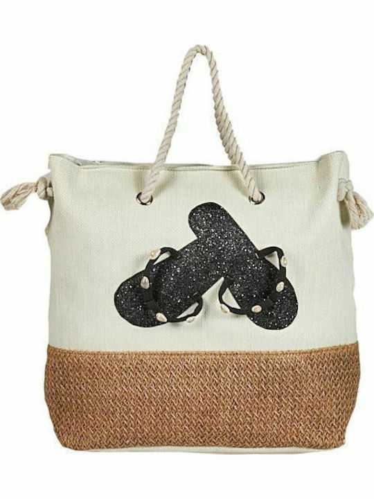 Mitsuko Strandtasche Weiß
