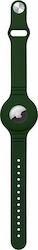 Hurtel Flexible Wrist Cover Handgelenkstasche für AirTag Silikon in Grün Farbe