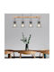 Trio Lighting Jaipur Hängelampe Beige Schiene für 4 Lampen E27 80x150cm.