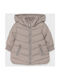 Mayoral Kids Parka Long with Lining & Protection Hood Beige