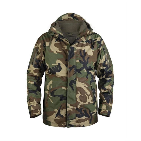 Mil-Tec Military Jacket Μπουφάν Αδιάβροχο Woodland Gen II