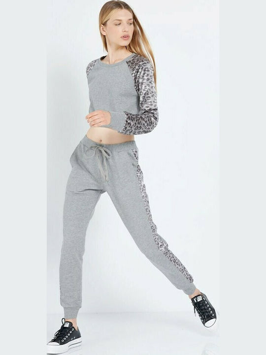 Velvet Grey Women's Sweatpants with Jogger Waist