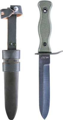 Mil-Tec Knife Silver with Blade made of Stainless Steel in Sheath