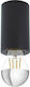Eglo Saluzzo Single Spot with Socket E27 in Black Color