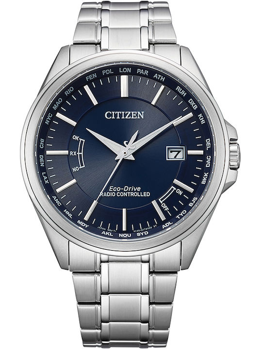 Citizen Ανδρικό Ρολόι 43mm Eco - Drive με Ασημί...