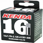 Kenda 151621252AV Bicycle Tyre Inner Tube 16" x1.75/2.125 A/V