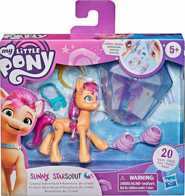 Hasbro Miniatur-Spielzeug A New Generation Crystal Adventure Sunny Starscout Mein kleines Pony für 5+ Jahre 18.7cm (Verschiedene Designs/Sortimente von Designs) 1 Stk