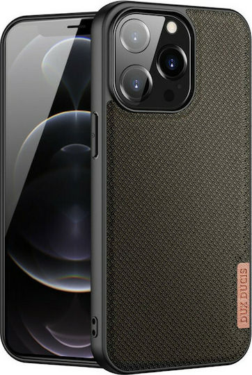 Dux Ducis Fino Задна корица Силикон / Текстил Зелен (iPhone 13 Pro)