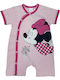 Beboulino Baby Bodysuit Short-Sleeved Pink