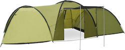 vidaXL Igloo Camping Tent Igloo Green for 8 People 240x190cm