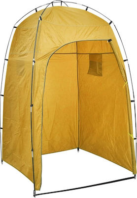 vidaXL Camping Tent Toilet Yellow 130x130x210cm