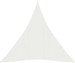 vidaXL Triangular Shade Sail White 4x5x5m 160gr/m²