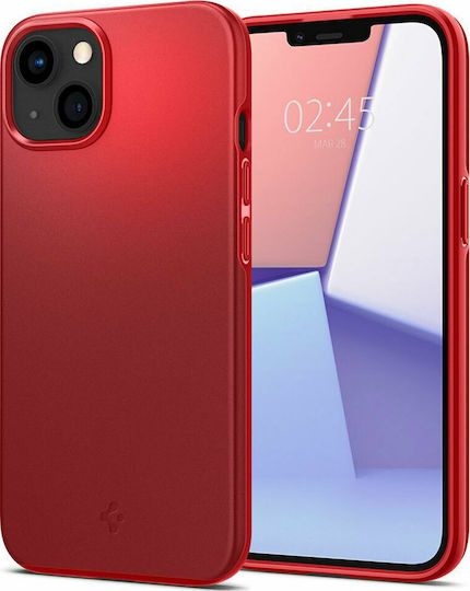 Spigen Thin Fit Back Cover Silicone Red (iPhone 13 mini)
