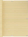 vidaXL Shade Divider on Roll Beige 1.2x4m made of HDPE