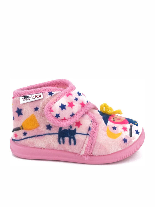 Vulladi Kids Slipper Ankle Boot Pink