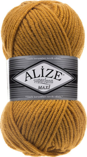 Alize Fir de tricotat Sintetic Superlana Maxi 2 Saffron 100m 100gr MAXI-02