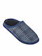 WS03165M Χειμερινές Ανδρικές Παντόφλες Μπλε