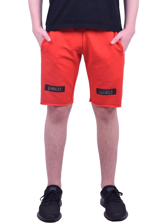 Paco & Co Men's Athletic Shorts Red