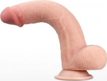 Lovetoy Dildo realist cu Testicule și Ventuză Carne 23cm Lovetoy Dildo realist cu Testicule și Ventuză Carne 23cm
