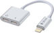 Devia Μετατροπέας Lightning male σε Lightning 2x female Λευκό (313103)