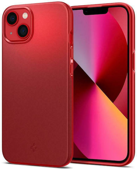 Spigen Thin Fit Back Cover Silicone 0.8mm Red (iPhone 13)