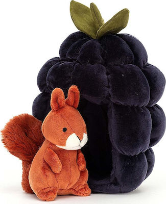 Jellycat Plush Σκίουρος σε Βατόμουρο 18 cm