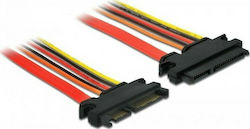 DeLock 22-Pin SATA III - 22-Pin SATA III Cable 0.1m Πολύχρωμο (84917)