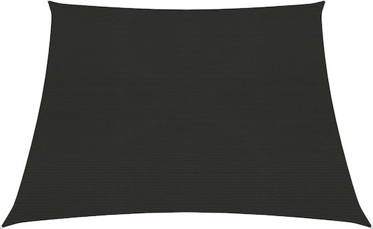 vidaXL Трапецовиден Shade Sail Черен С парчета 160гр/кв.м изработен от HDPE