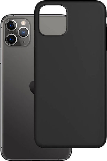 3MK Matt Back Cover Σιλικόνης 1.2mm Μαύρο (iPhone 13)
