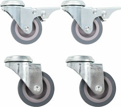 vidaXL Wheel Wheels Swivel 4pcs 50mm