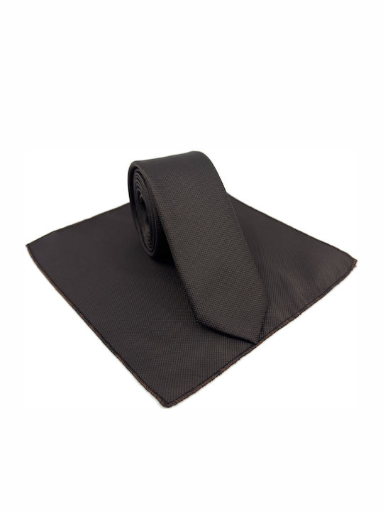 Legend Accessories Synthetic Men's Tie Set Monochrome Brown Legend Accessories Synthetic Men's Tie Set Monochrome Brown