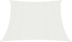 vidaXL Rectangular Shade Sail White With Hoop 1...